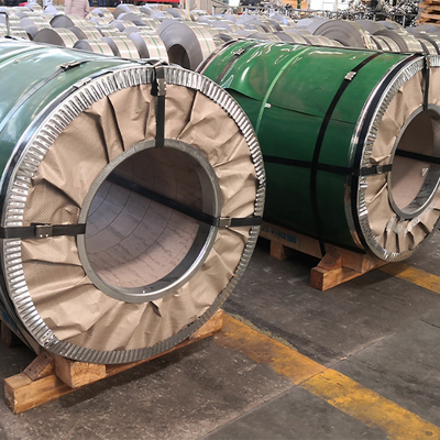 Un bon prix. ASTM SS 201 202 301 304 304L 309S 316 316L 409L 410S 410 420J2 430 440 en acier inoxydable 201 bobine de tôle en ligne
