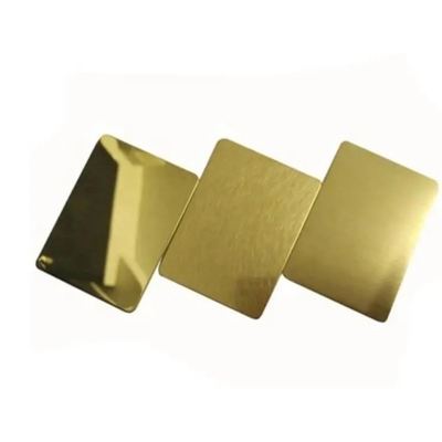 Un bon prix. Plaque en acier inoxydable laminée à froid Ss 304 304L 316 316L Rose dorée or miroir Ss couleur en ligne