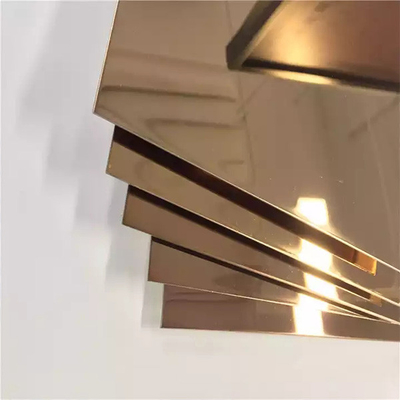 Un bon prix. Couleur de revêtement de Rose Gold Stainless Steel Sheet PVD 304 316 pour la décoration en ligne