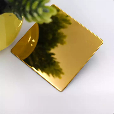 Un bon prix. Miroir 1500mm décoratif d'or de plat de feuille d'acier inoxydable d'AISI 201 en ligne