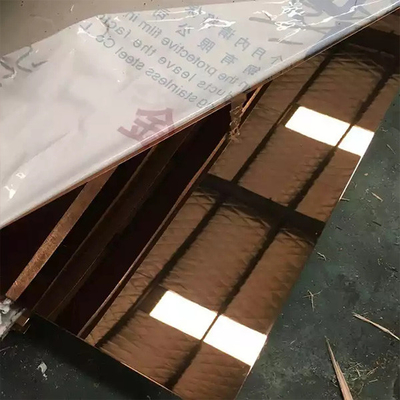 Un bon prix. L'or titanique de finition d'or de miroir de feuille de l'acier inoxydable 430 d'Astm 201 a enduit en ligne