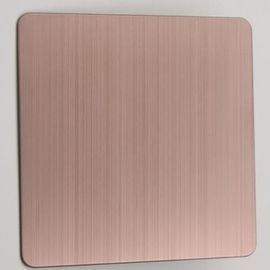 Un bon prix. 300 séries Rose Gold Sheet Metal Cold d'or ont roulé le plat mince décoratif en acier du plat 0.3-2.0mm en ligne