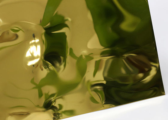 Un bon prix. panneaux de mur décoratifs de plafond de feuille d'acier inoxydable d'ondulation de l'eau de 6mm en ligne