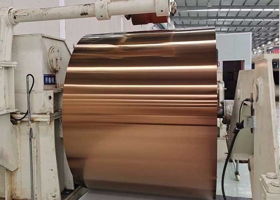 Un bon prix. Bobine de feuille laminée à froid par or d'acier inoxydable de délié de Ti de miroir en ligne