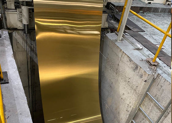 Un bon prix. L'acier inoxydable de Champagne Titanium SUS304 couvre laminé à chaud en ligne